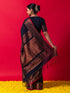 Neelkanth Bronze Jamdani Cotton Saree with Blouse Fabric